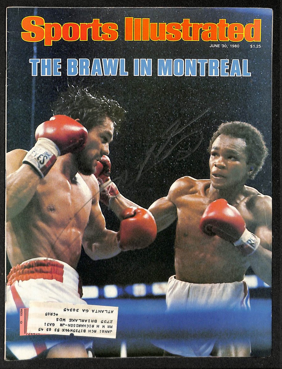 Sugar Ray Leonard Signed/Autographed 1980 Sports Illustrated Boxing PSA 212175