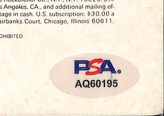 Sugar Ray Leonard Signed/Autographed 1980 Sports Illustrated Boxing PSA 212175
