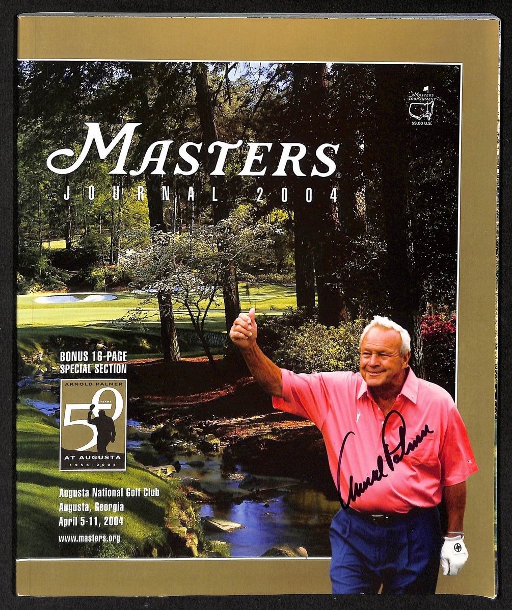Arnold Palmer Signed/Autographed 2004 Masters Journal PSA 212179