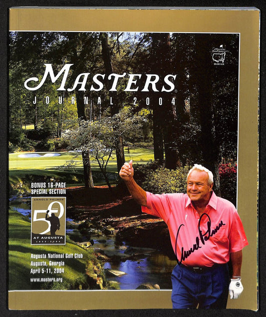Arnold Palmer Signed/Autographed 2004 Masters Journal PSA 212179