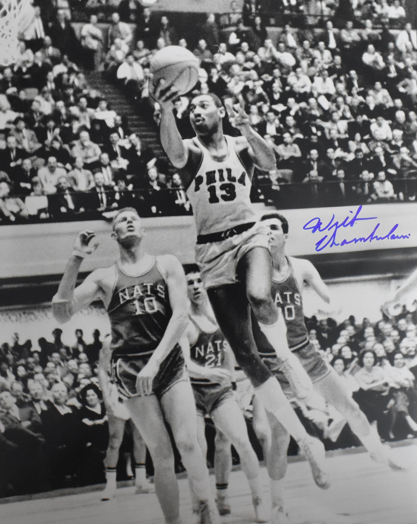 Wilt Chamberlain HOF Signed/Autographed 16x20 Photo Sixers PSA Letter 212182