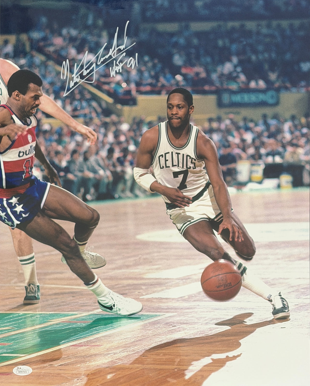 Nate Archibald HOF Boston Celtics Autographed 16x20 Photo JSA 212035
