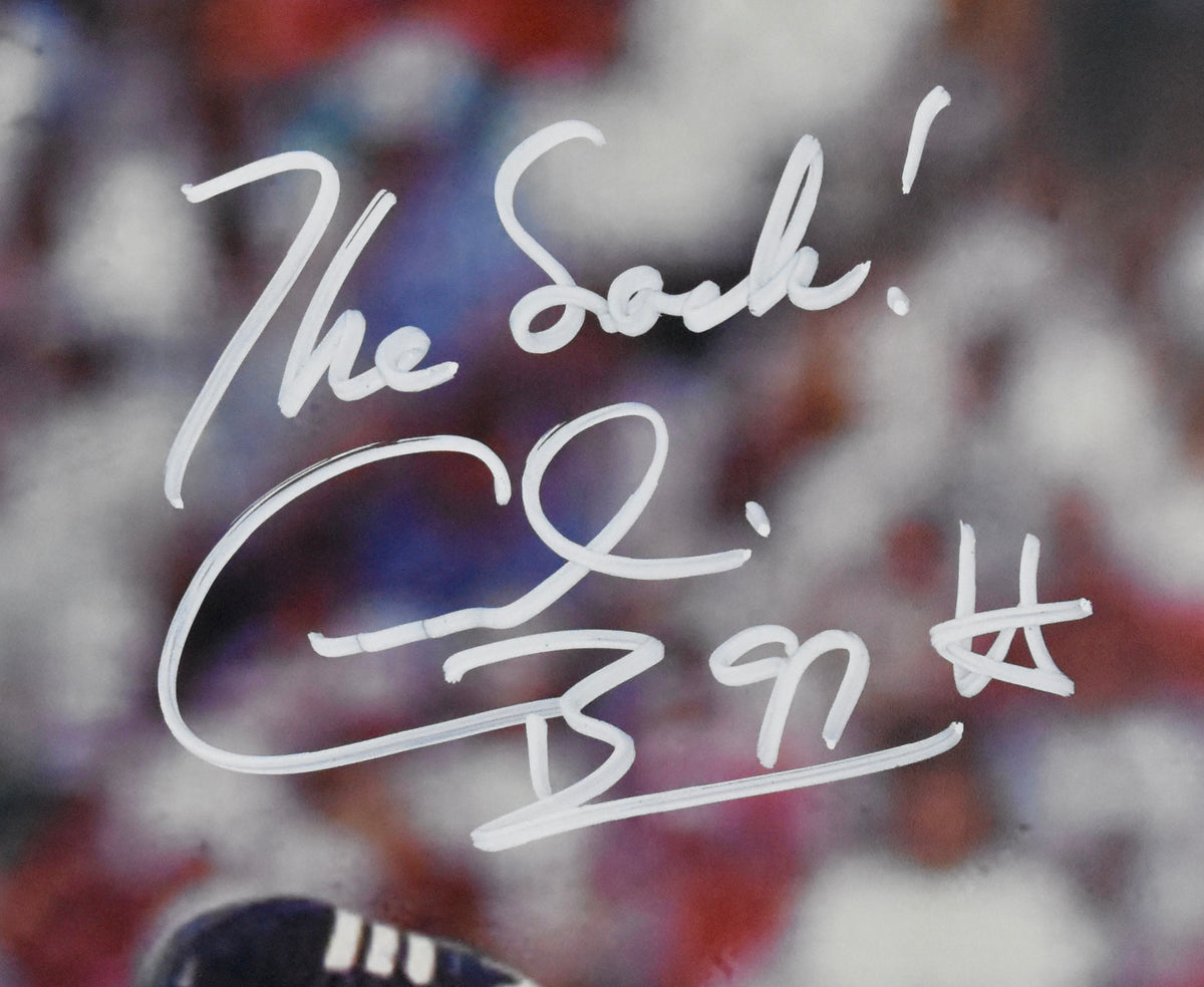 Cornelius Bennett Alabama Tide Signed/Inscribed 16x20 Photo JSA 212036