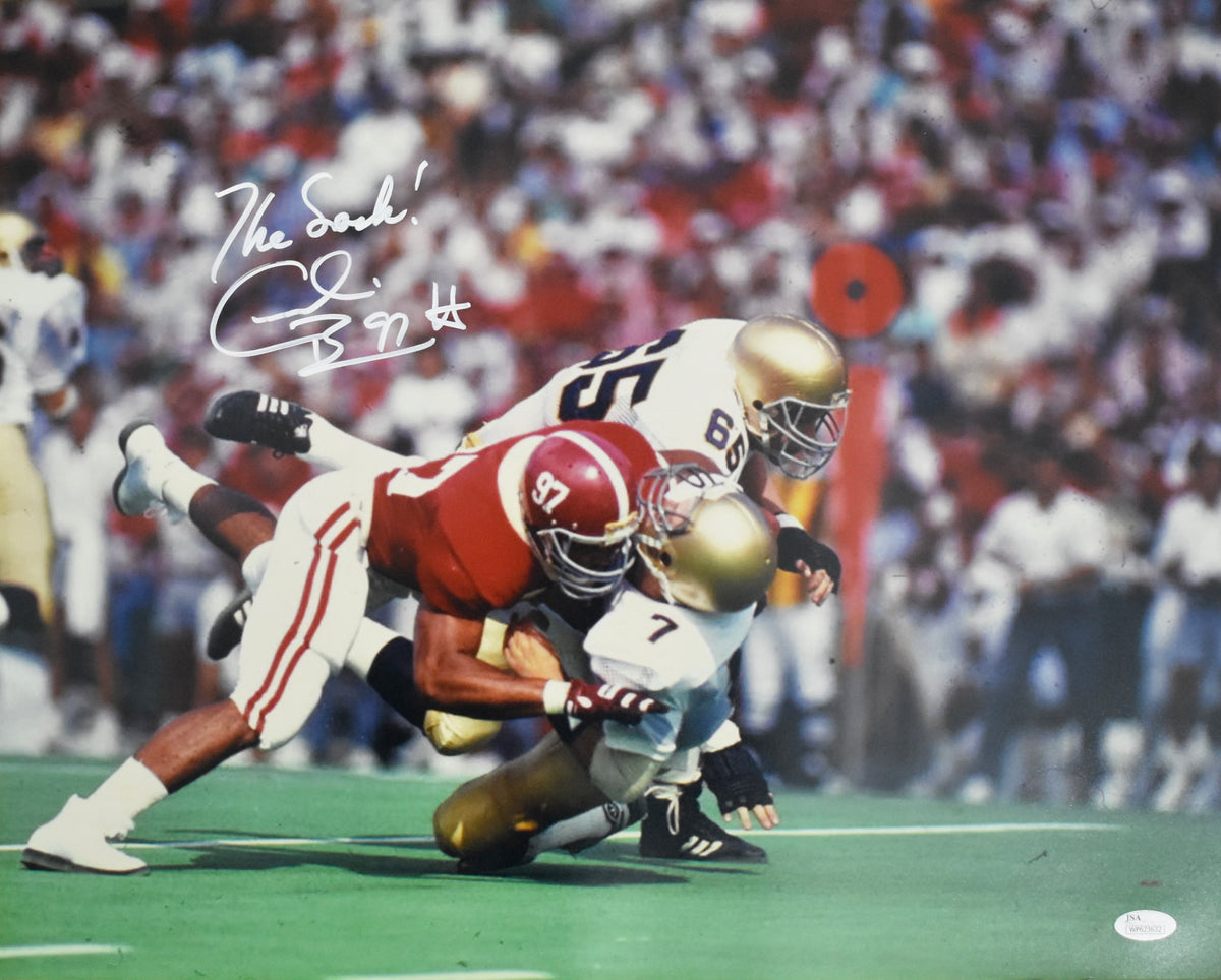 Cornelius Bennett Alabama Tide Signed/Inscribed 16x20 Photo JSA 212036