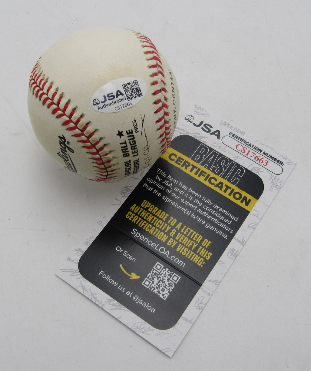 Vinegar Bend Mizell Signed/Auto ONL Baseball San Francisco Giants JSA 211166