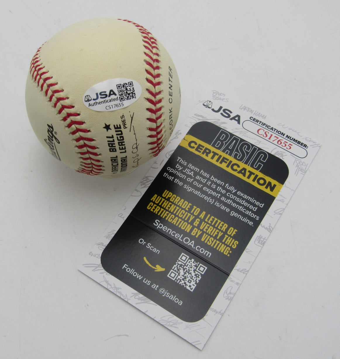 Johnny O'Brien Signed/Autographed ONL Baseball Pittsburgh Pirates JSA 212635