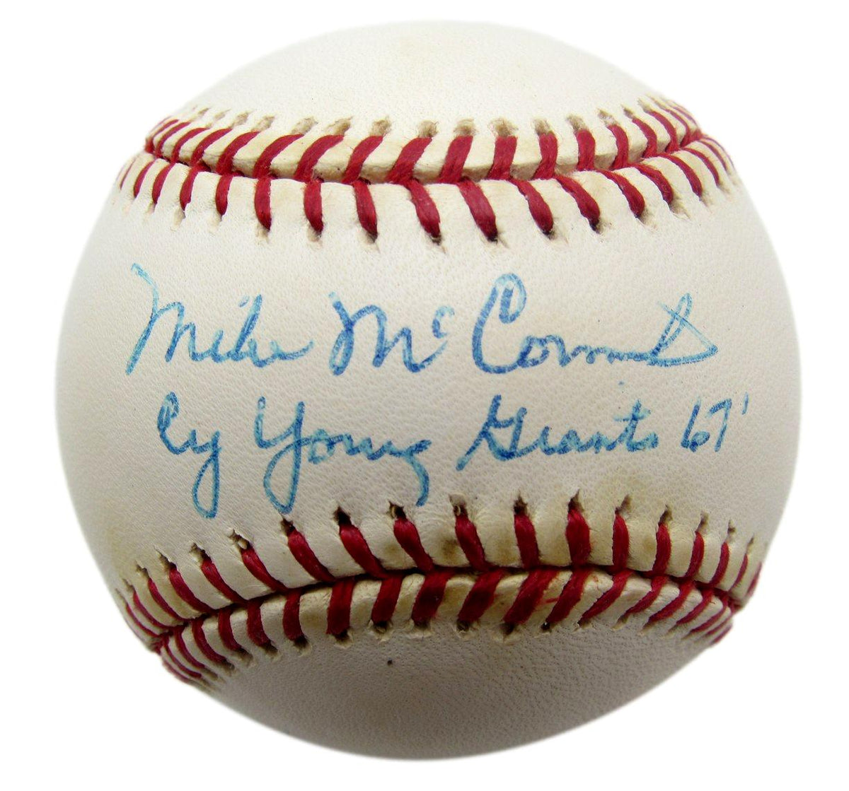 Mike McCormick Signed/Inscribed ONL Baseball San Francisco Giants JSA 212640