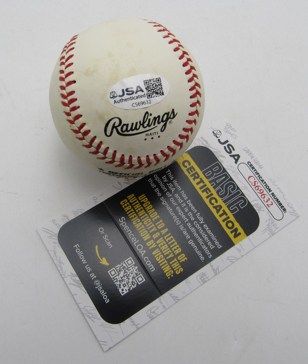 Johnny Callison Signed/Autographed ONL Baseball Philadelphia Phillies JSA 212648