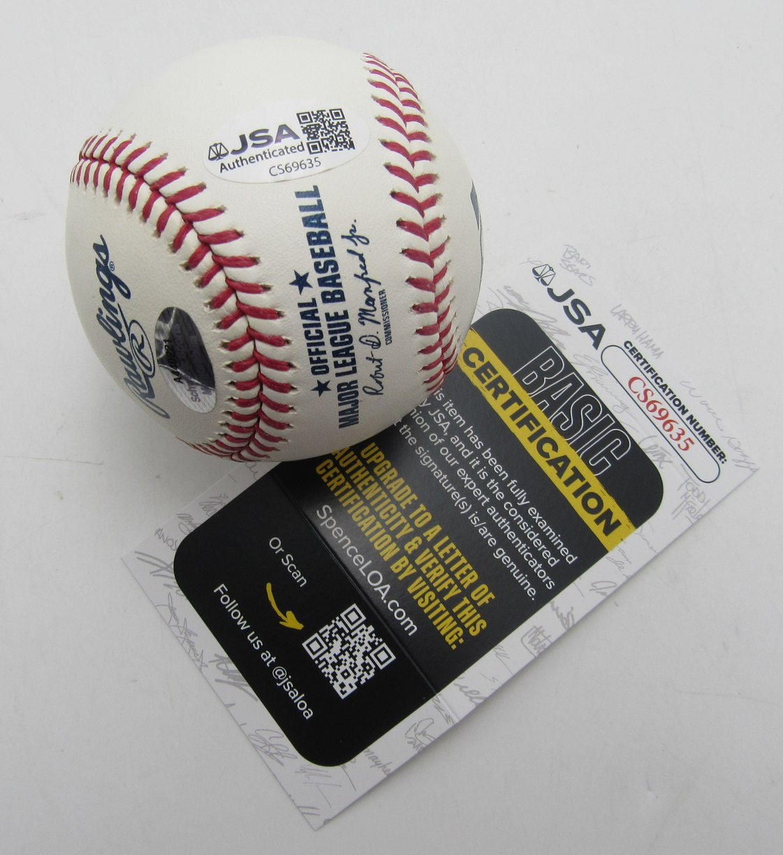 Bobby Jenks Signed/Inscribed OML Baseball Chicago White Sox JSA 212651