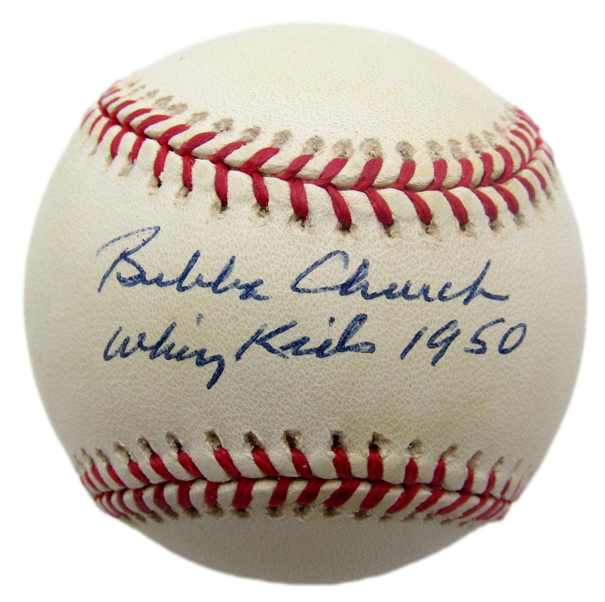 Bubba Church Signed/Inscribed ONL Baseball Philadelphia Phillies JSA 211164