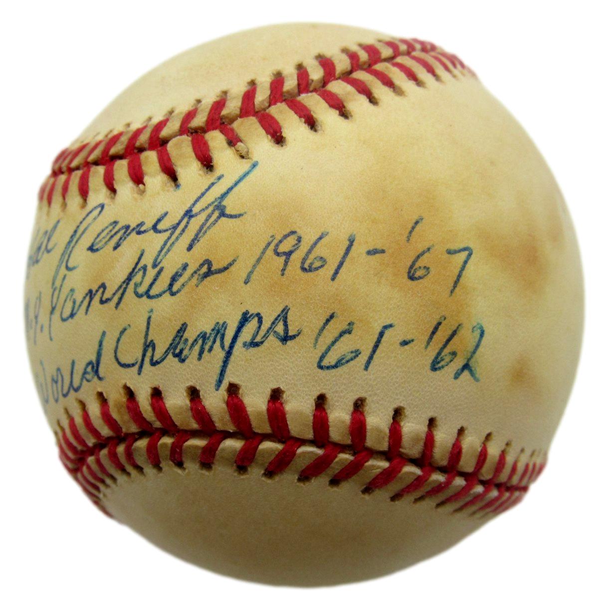 Hal Reniff Signed/Inscribed OAL Baseball New York Yankees JSA 211163