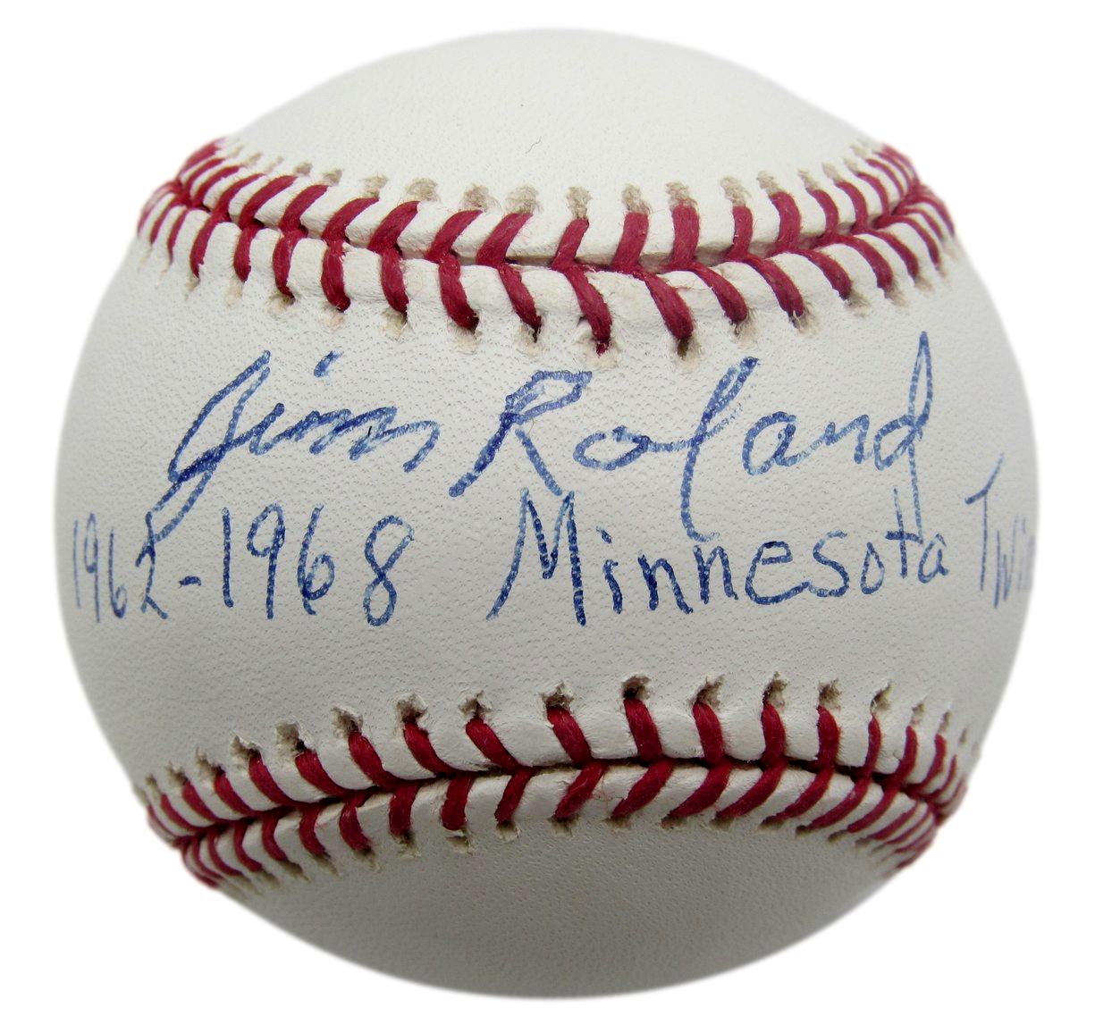 Jim Roland Signed/Inscribed OML Baseball Minnesota Twins JSA 211162