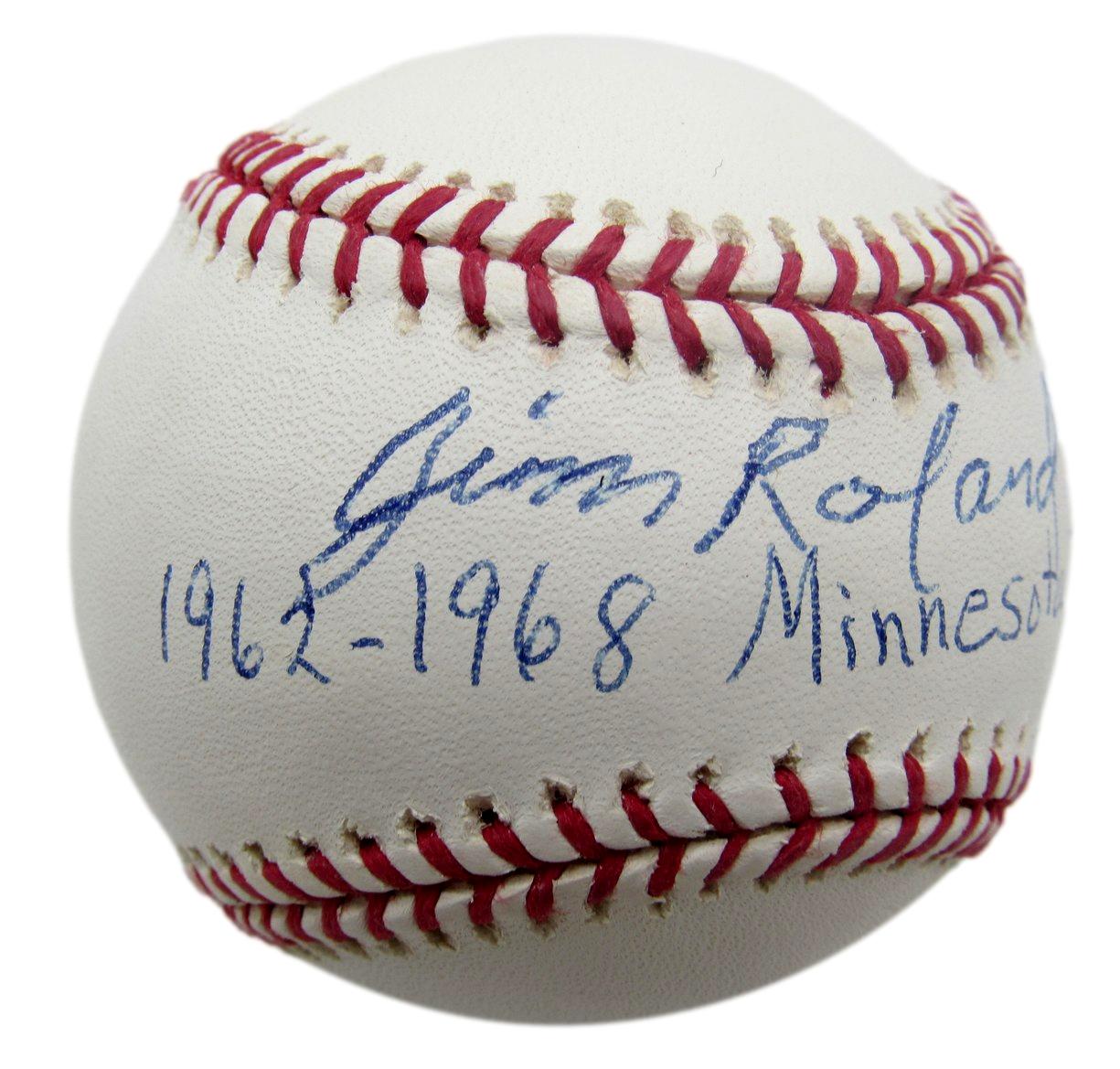 Jim Roland Signed/Inscribed OML Baseball Minnesota Twins JSA 211162