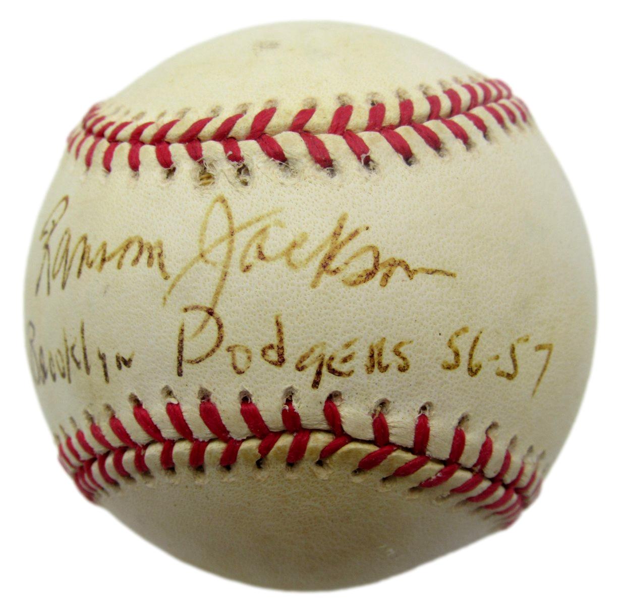 Ransom Jackson Signed/Inscribed ONL Baseball Brooklyn Dodgers JSA 211160
