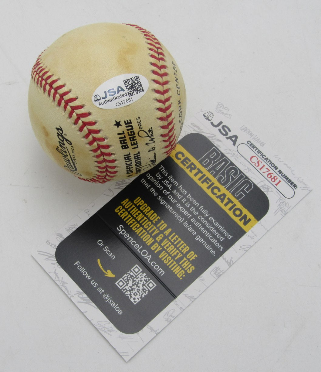 Leon Day HOF Signed/Autographed ONL Baseball Newark Eagles JSA 211157