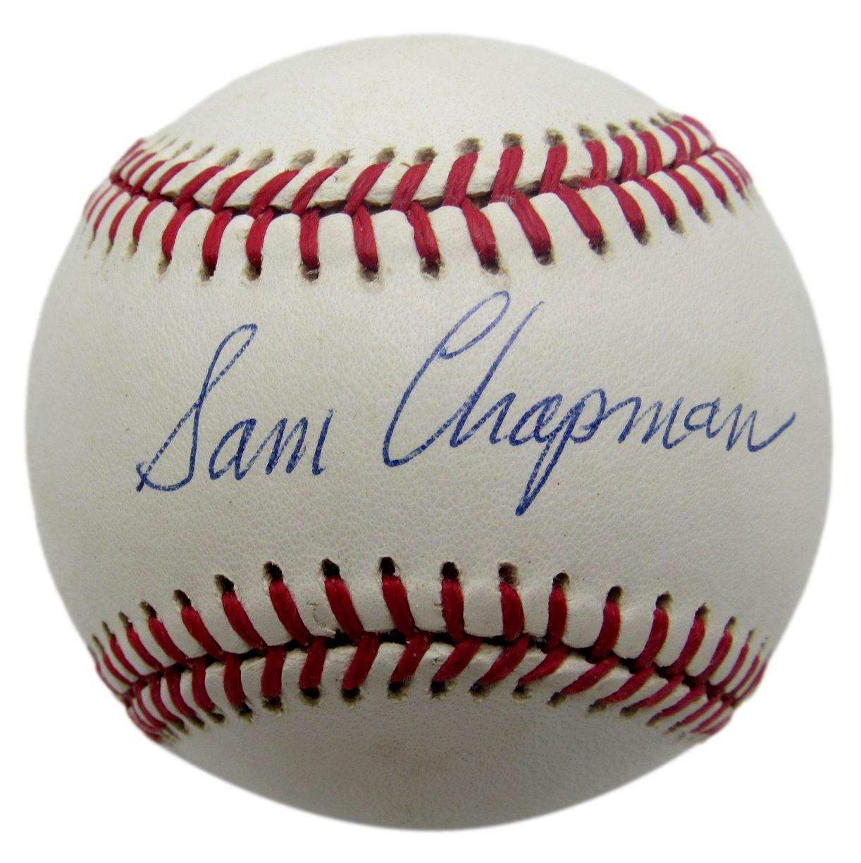 Sam Chapman Signed/Autographed OAL Baseball Philadelphia Athletics JSA 211146
