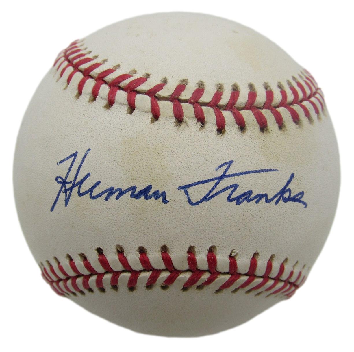 Herman Franks Signed/Autographed ONL Baseball Brooklyn Dodgers JSA 211147