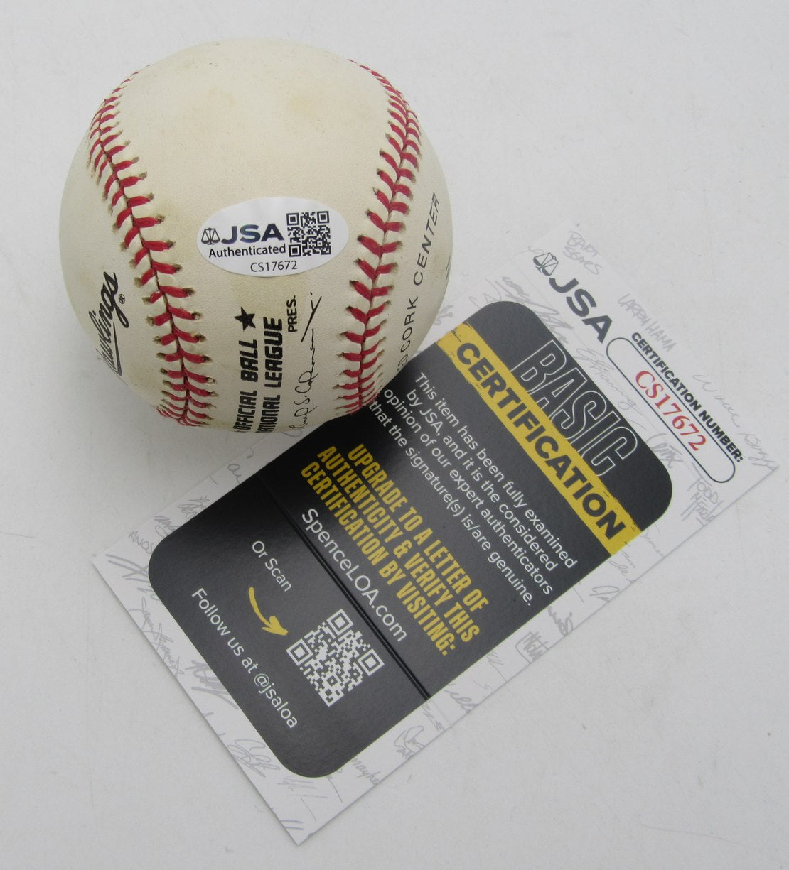 Herman Franks Signed/Autographed ONL Baseball Brooklyn Dodgers JSA 211147