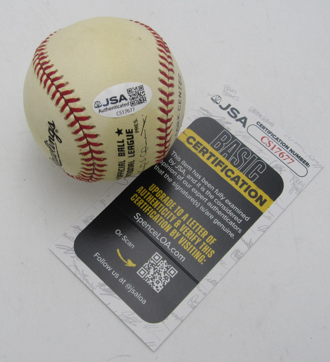 Bob Buhl Signed/Autographed ONL Baseball Milwaukee Braves JSA 211149