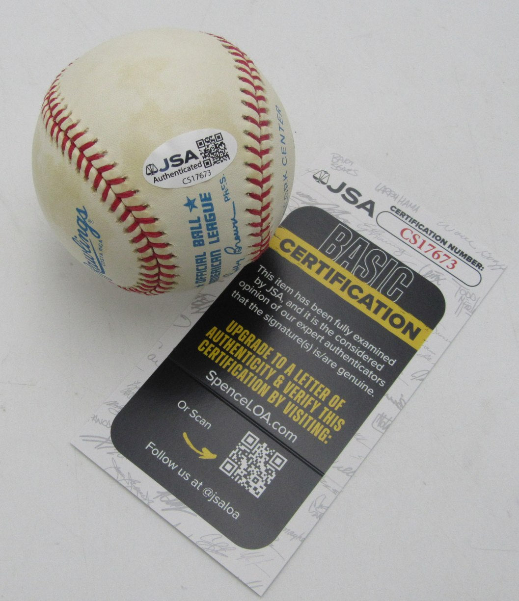 Allie Reynolds Signed/Autographed OAL Baseball New York Yankees JSA 211150