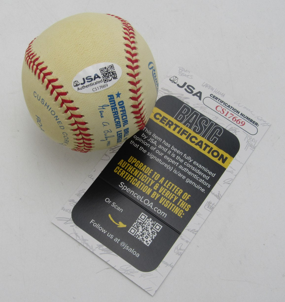 Wild Bill Wright Signed/Auto OAL Baseball Nashville Elite Giants JSA 211151