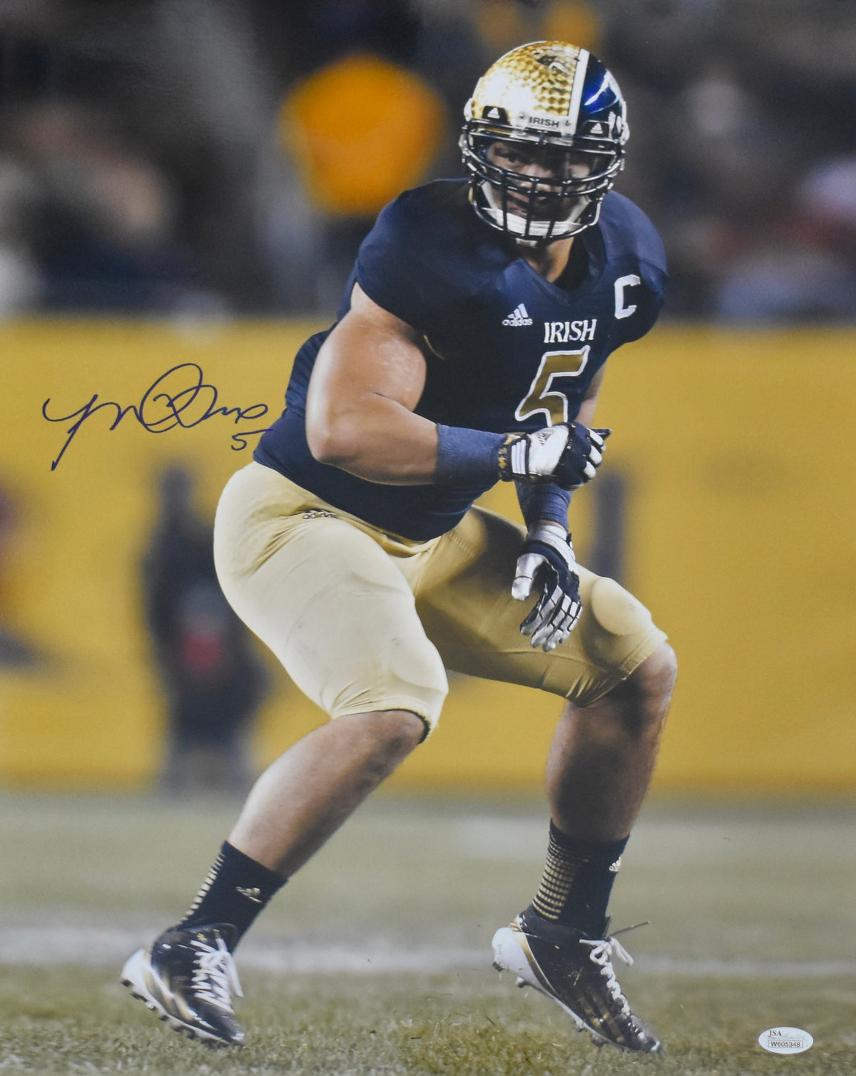 Manti Te'o Signed/Autographed 16x20 Photo Notre Dame JSA 212037