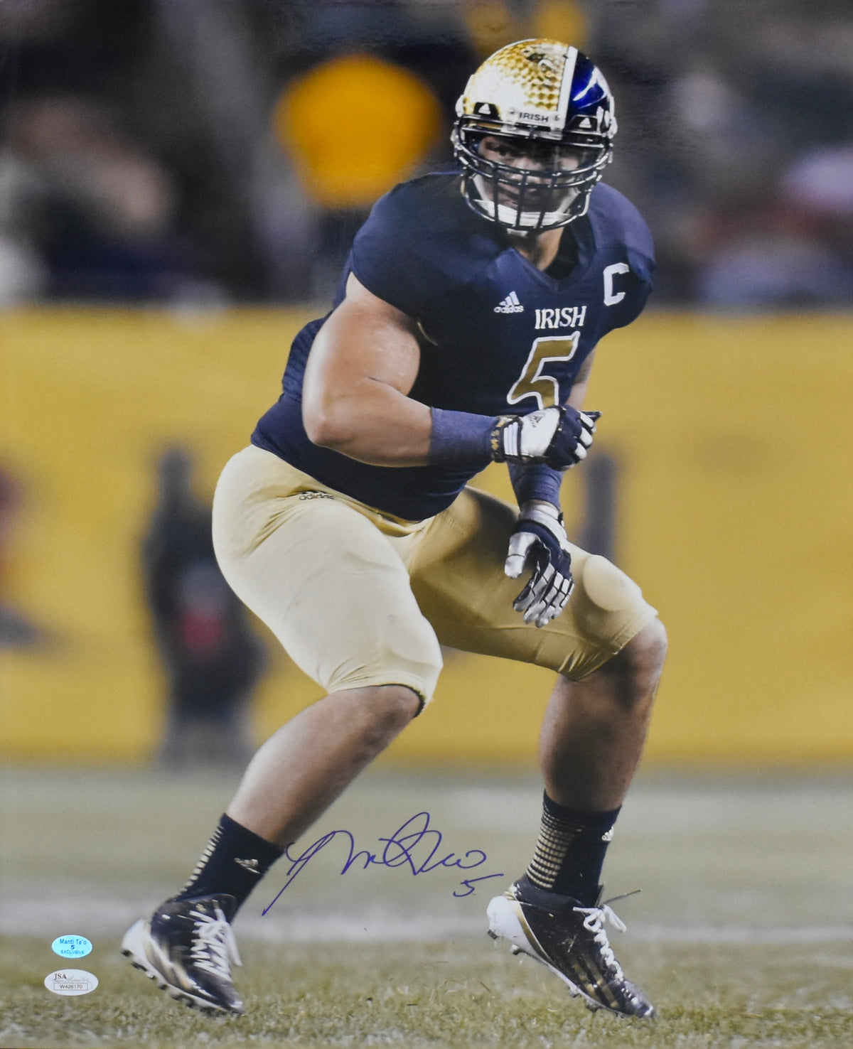 Manti Te'o Signed/Autographed 16x20 Photo Notre Dame JSA 212038
