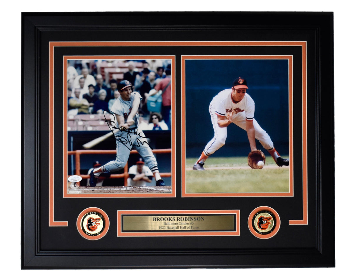 Brooks Robinson HOF Signed/Auto 8x10 Photo Collage Orioles Framed JSA 212165