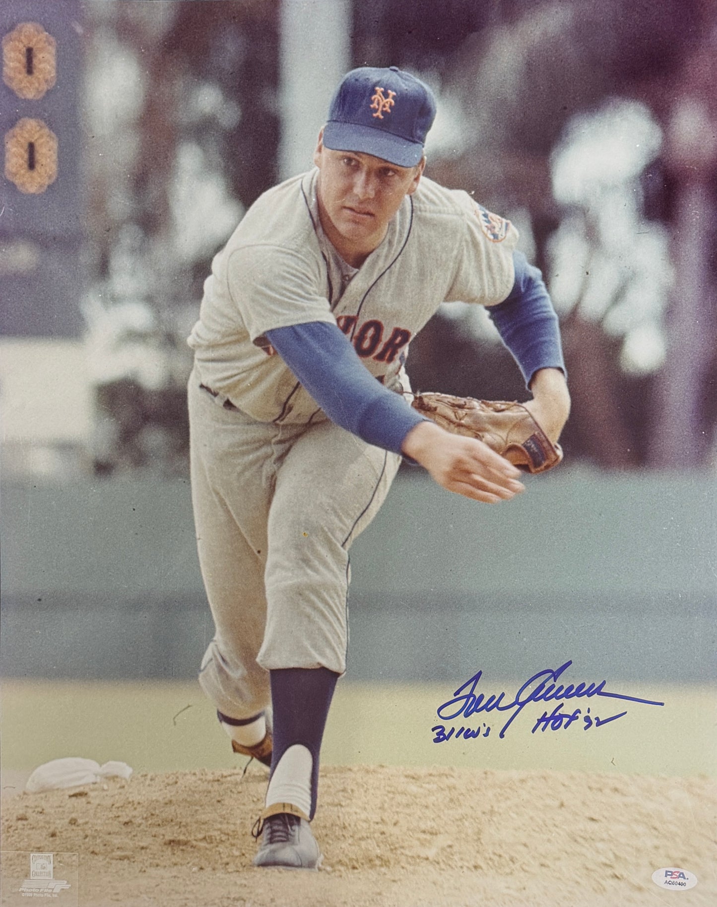 Tom Seaver HOF Signed/Autographed 16x20 Photo Mets PSA 212213