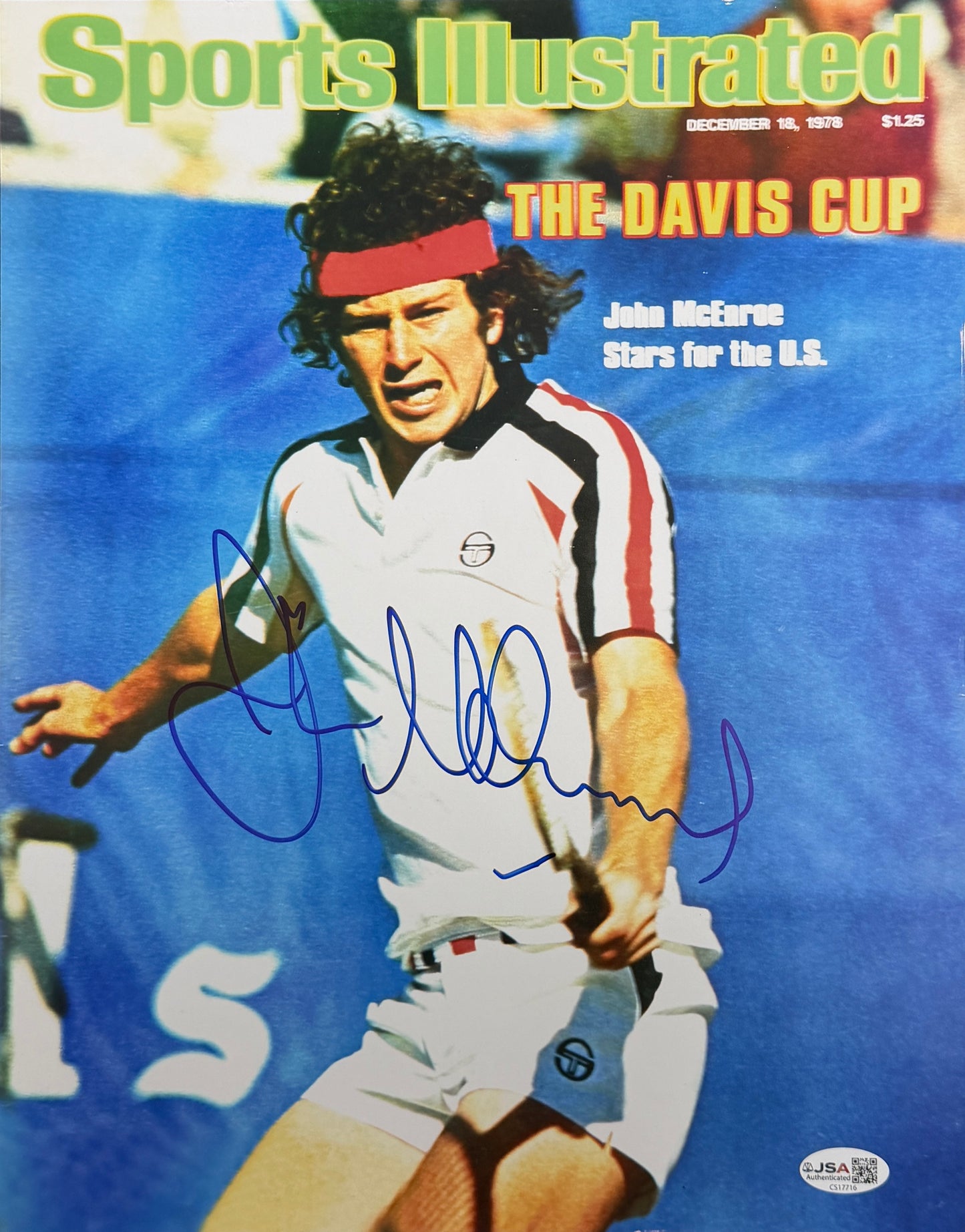 John McEnroe Signed/Autographed 11x14 Photo Tennis JSA 212217