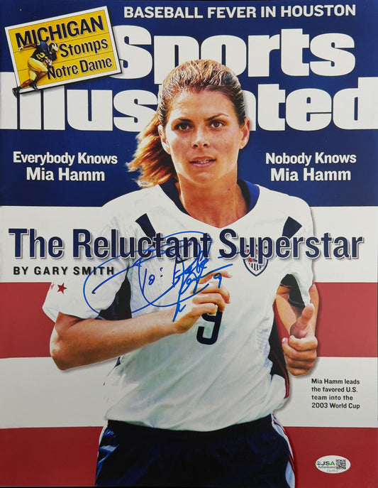 Mia Hamm Signed/Autographed 11x14 Photo USA Soccer JSA 212218