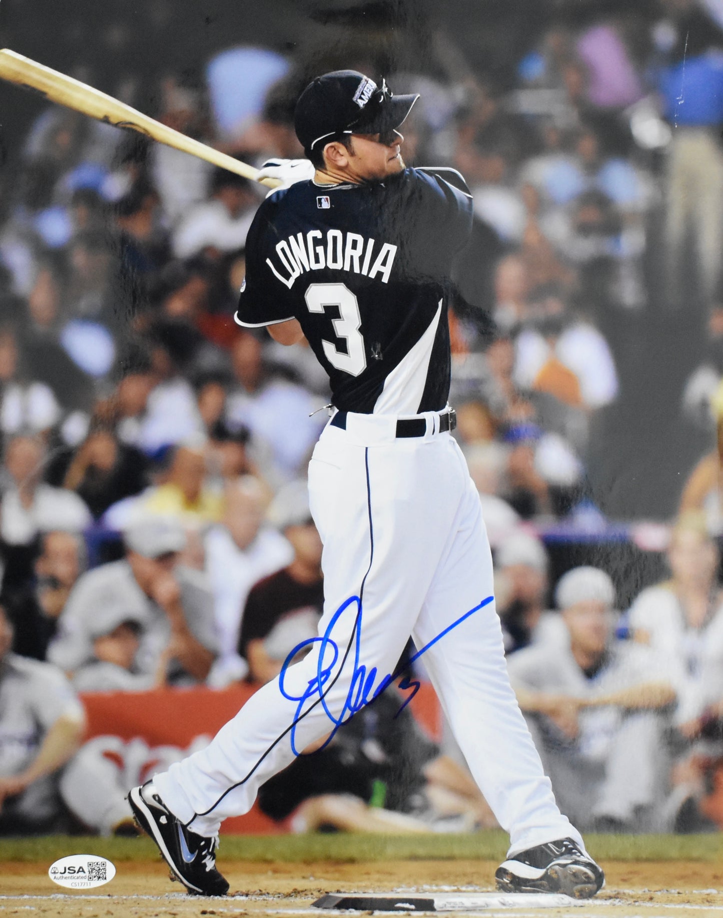 Evan Longoria Signed/Autographed 11x14 Photo Rays JSA 212222