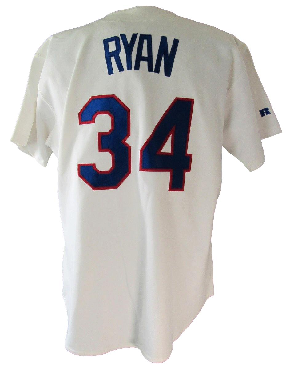 Nolan Ryan 7 No Hitters Signed / Inscribed w/All Catchers Authentic Jersey XHC64