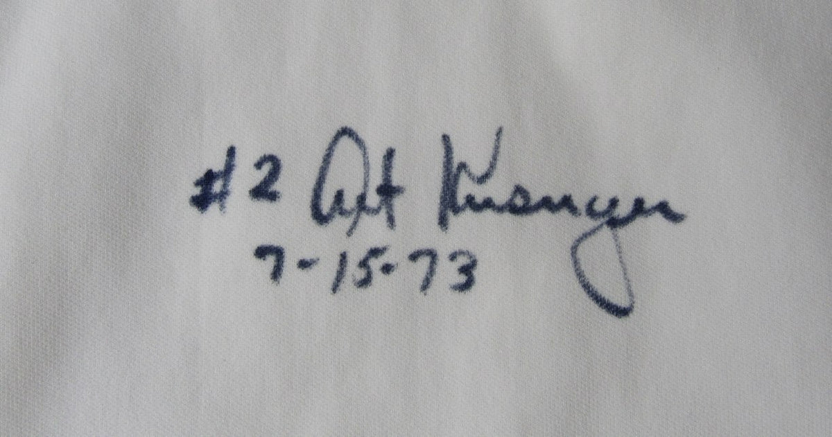 Nolan Ryan 7 No Hitters Signed / Inscribed w/All Catchers Authentic Jersey XHC64