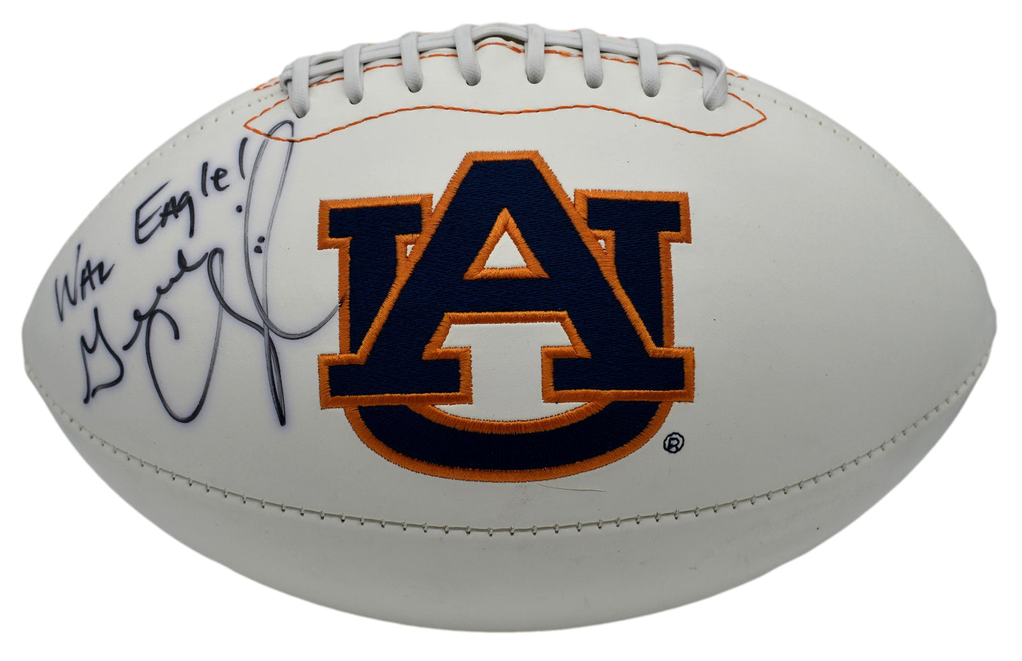 Gene Chizik Signed/Autographed Auburn Tigers Logo Football JSA 212860
