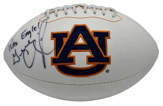 Gene Chizik Signed/Autographed Auburn Tigers Logo Football JSA 212860