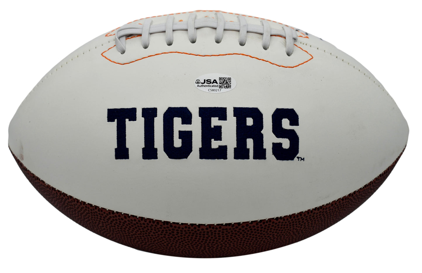 Gene Chizik Signed/Autographed Auburn Tigers Logo Football JSA 212860