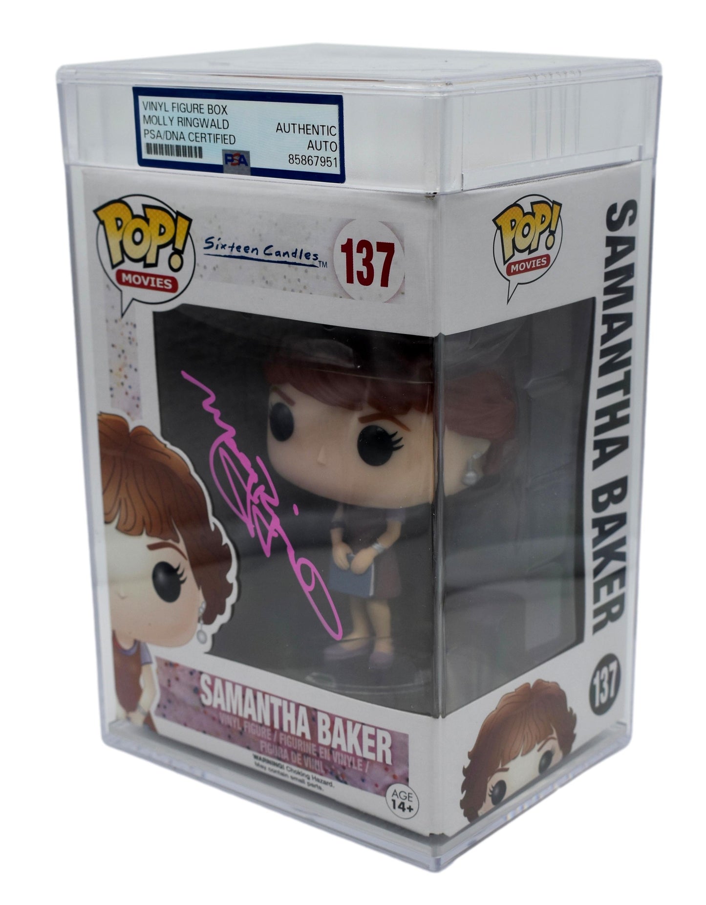Molly Ringwald Signed/Autographed Funko Pop #137 Sixteen Candles PSA 212861