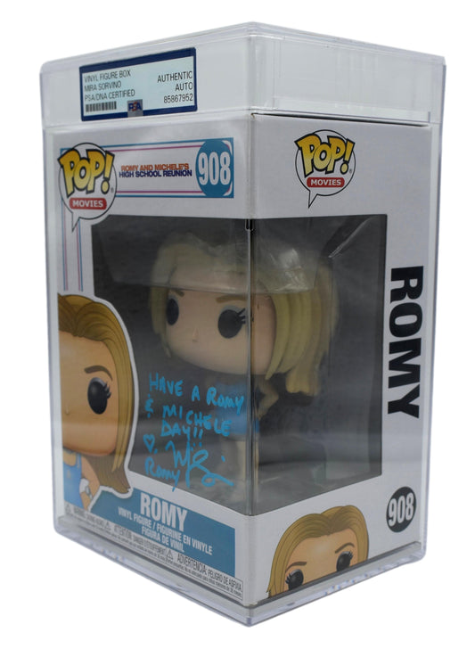 Mira Sorvino Signed/Autographed & Insc Funko Pop #908 Romy PSA 212863