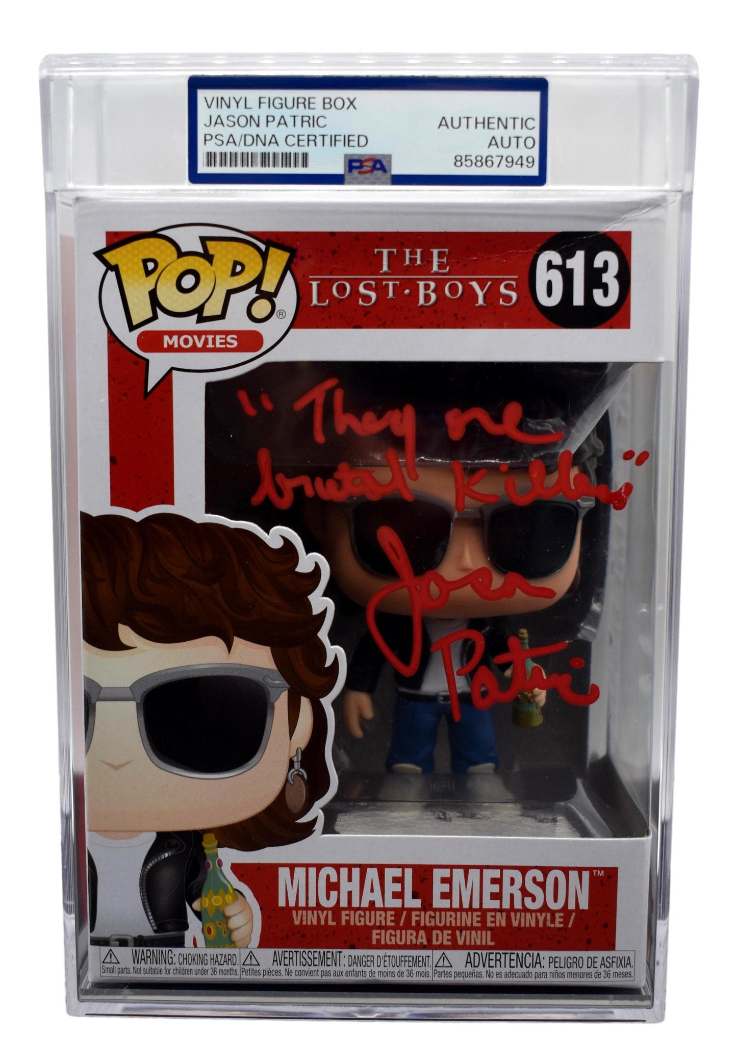 Jason Patric Signed/Autographed & Insc Funko Pop #613 The Lost Boys PSA 212865
