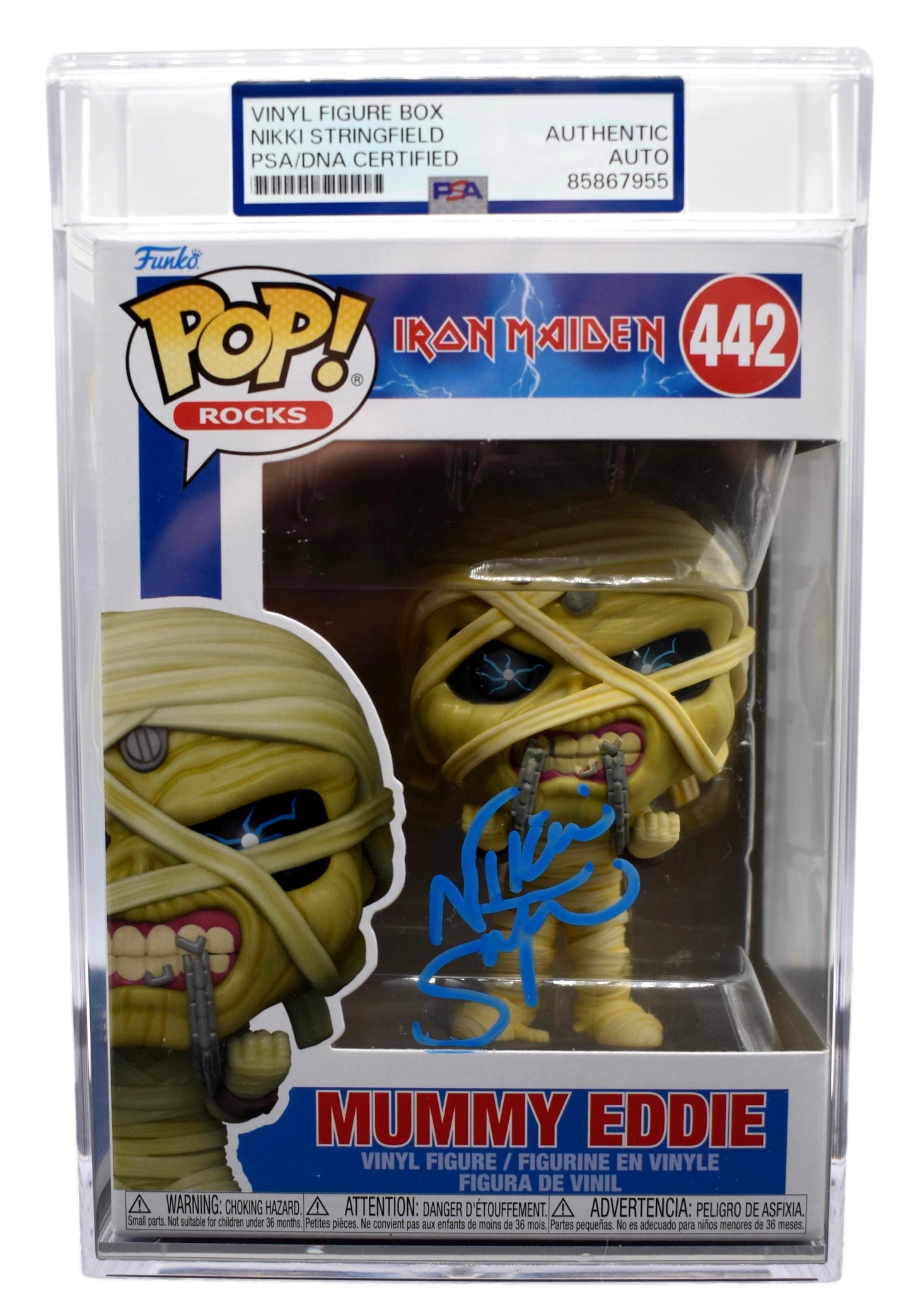 Nikki Stringfield Signed/Autographed Funko Pop #442 Iron Maiden PSA 212867