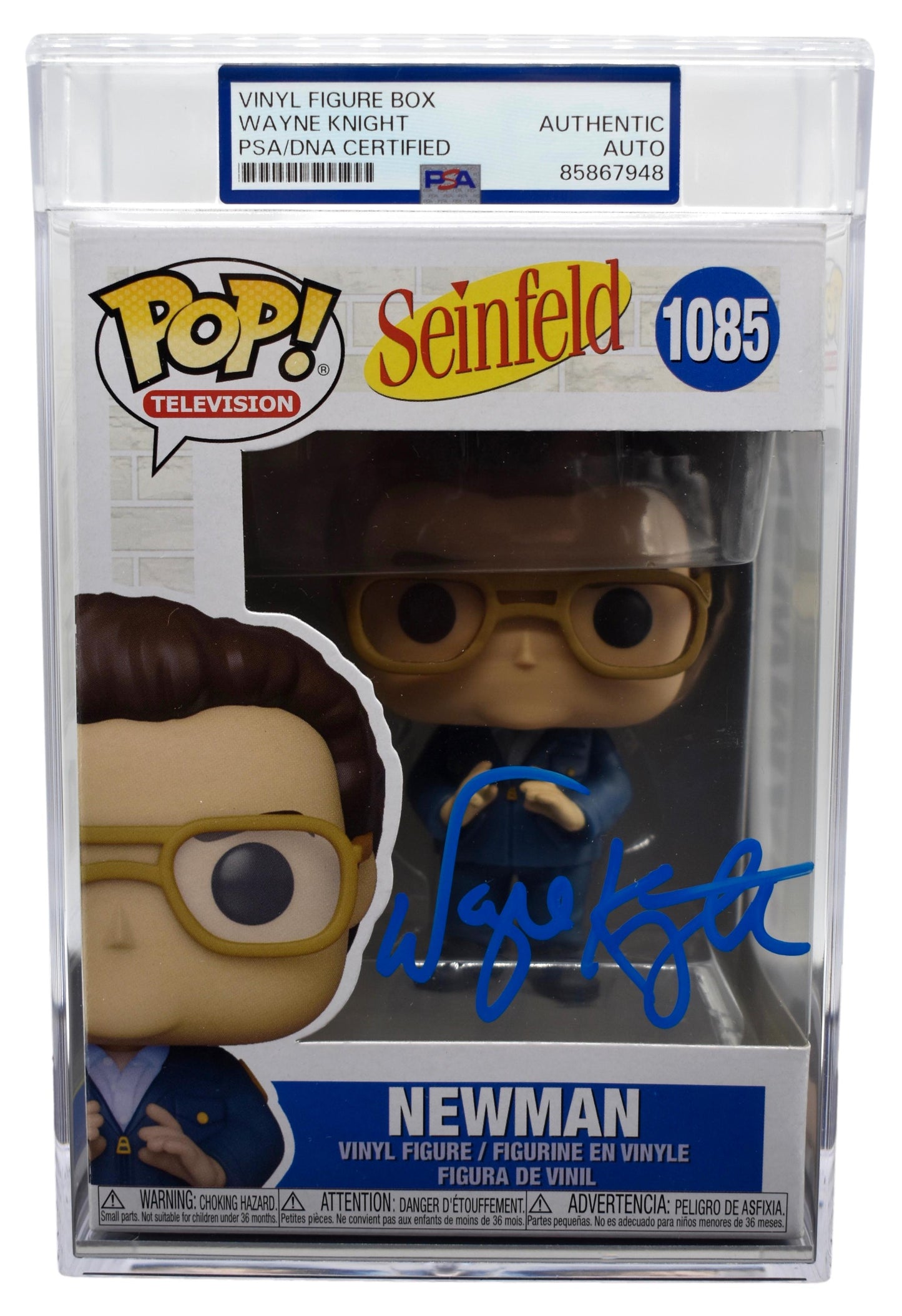 Wayne Knight Signed/Autographed Funko Pop #1085 Seinfeld Newman PSA 212869