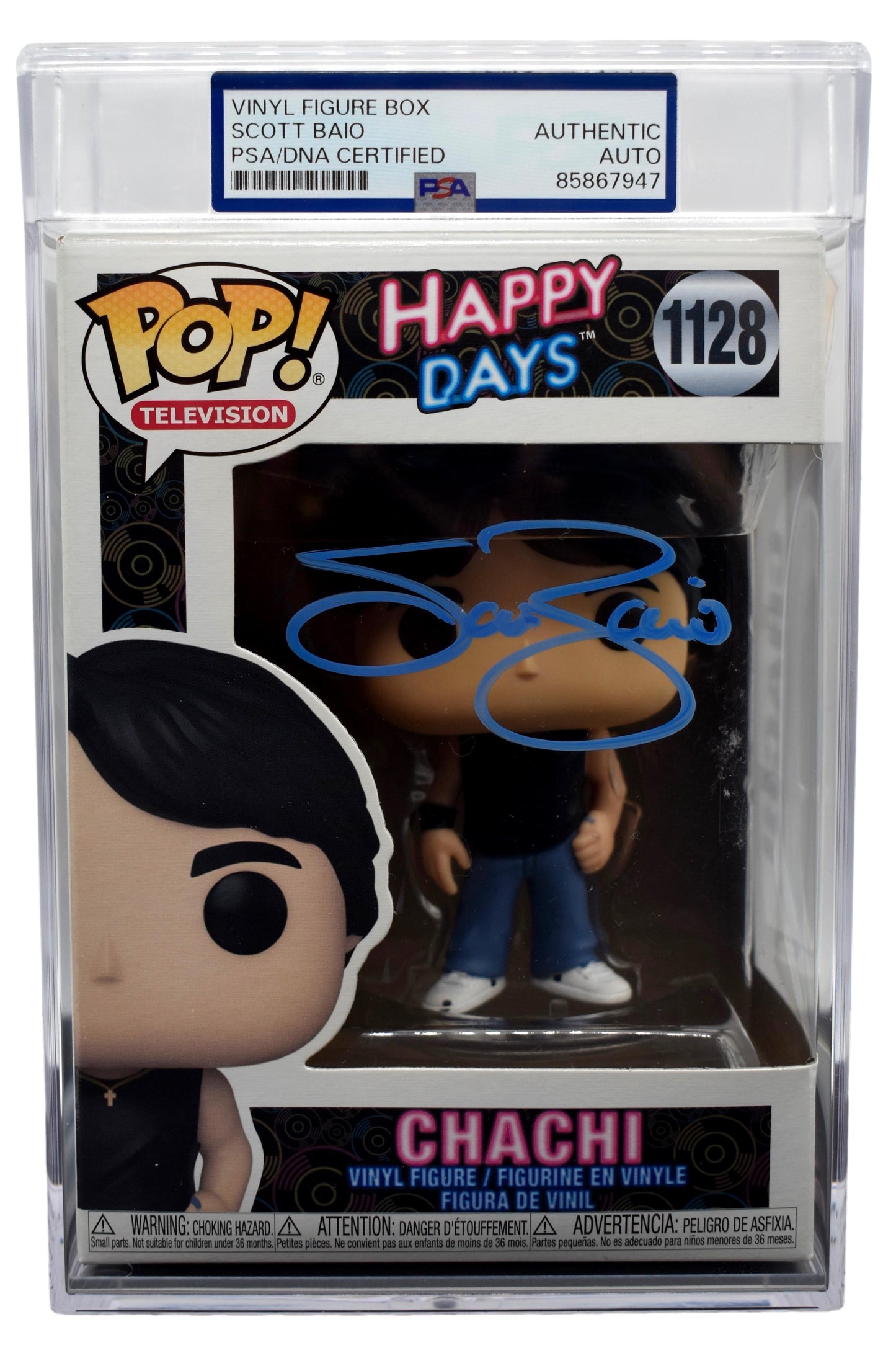 Scott Baio Signed/Autographed Funko Pop #1128 Chachi Happy Days PSA 212871