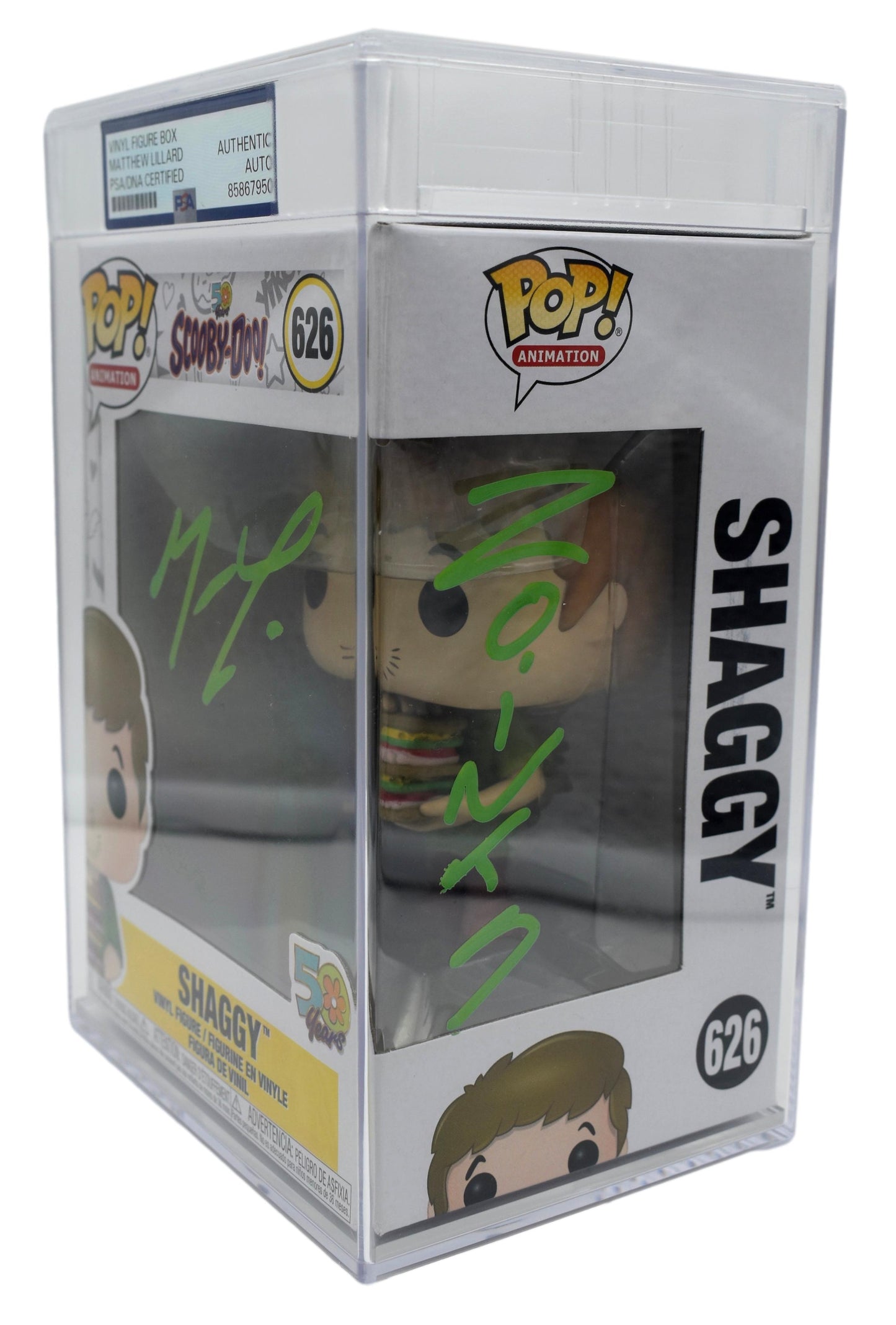 Matthew Lillard Signed/Autographed Funko Pop #626 Shaggy Scooby Doo PSA 212872