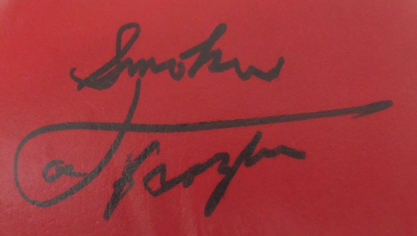 Joe Frazier Signed/Inscribed Right Red Everlast Boxing Glove Beckett 213342