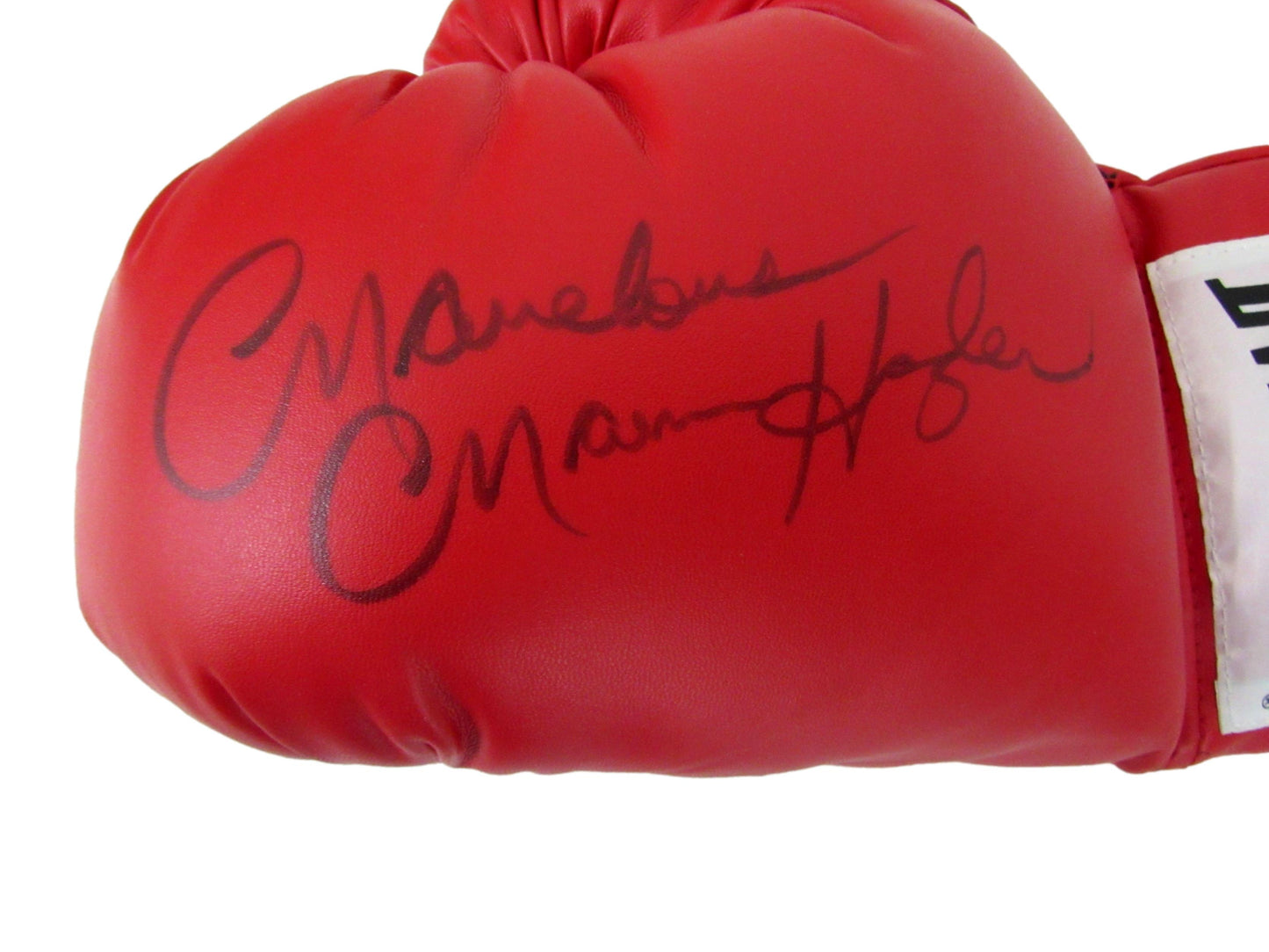 Marvelous Marvin Hagler Signed/Auto Left Red Everlast Boxing Glove JSA 213344