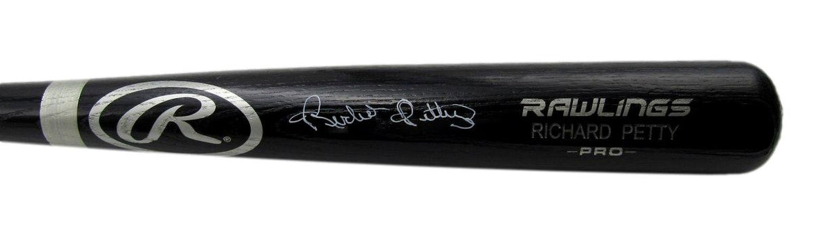 Richard Petty NASCAR Signed Rawlings PRO Personal Model Baseball Bat JSA 212675