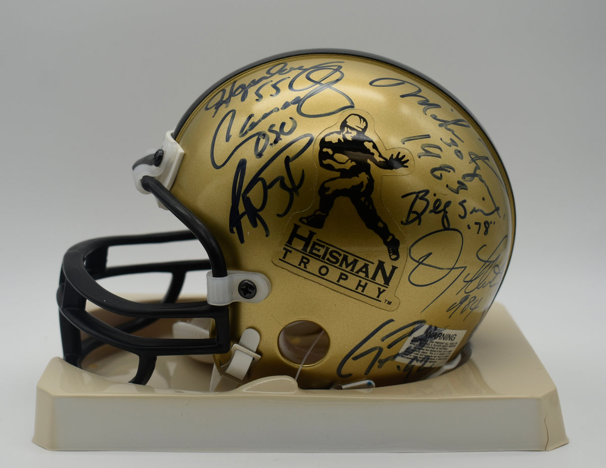 Heisman Winners Mini Football Helmet Signed by (13) Beckett LOA 211948