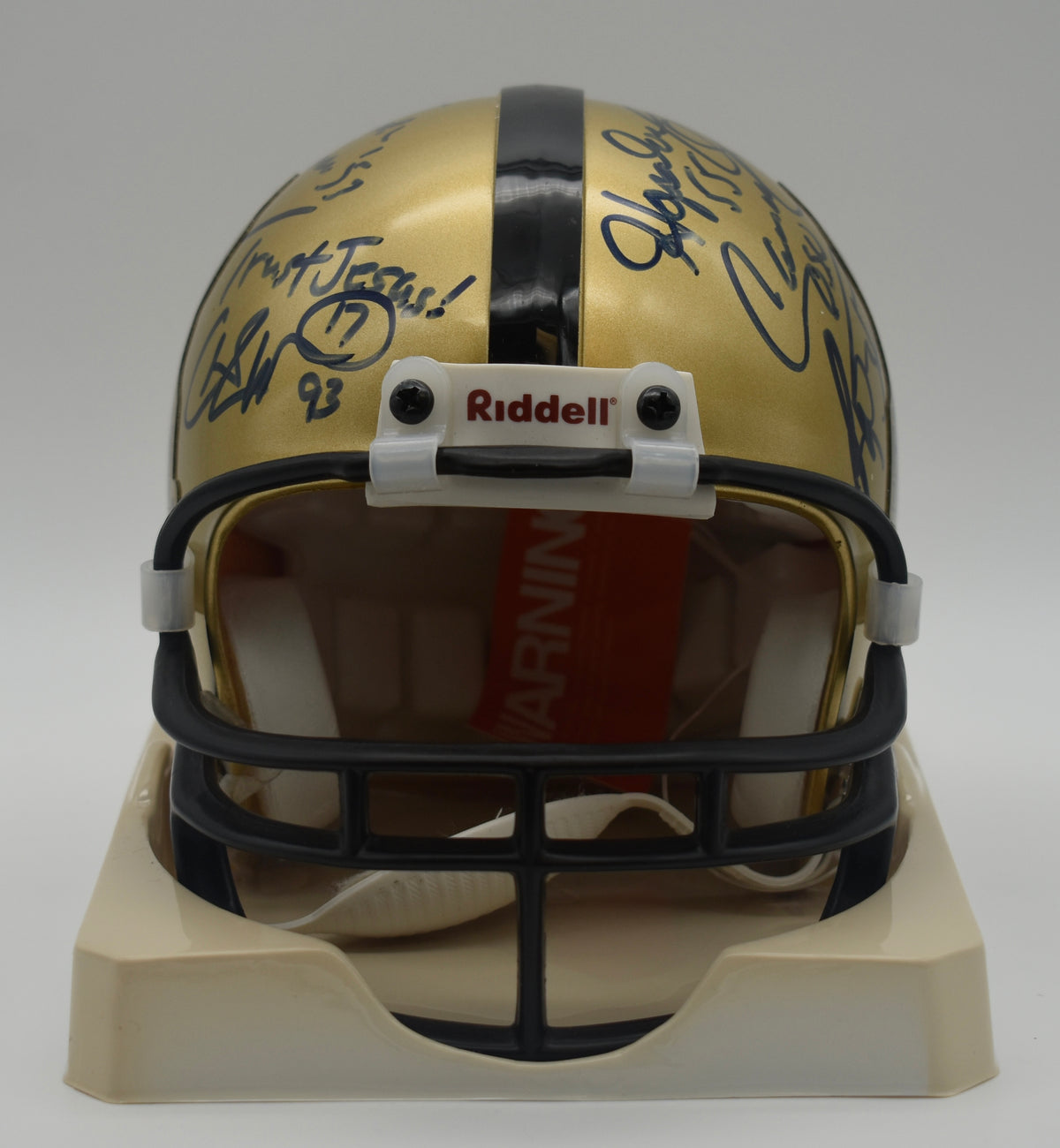 Heisman Winners Mini Football Helmet Signed by (13) Beckett LOA 211948