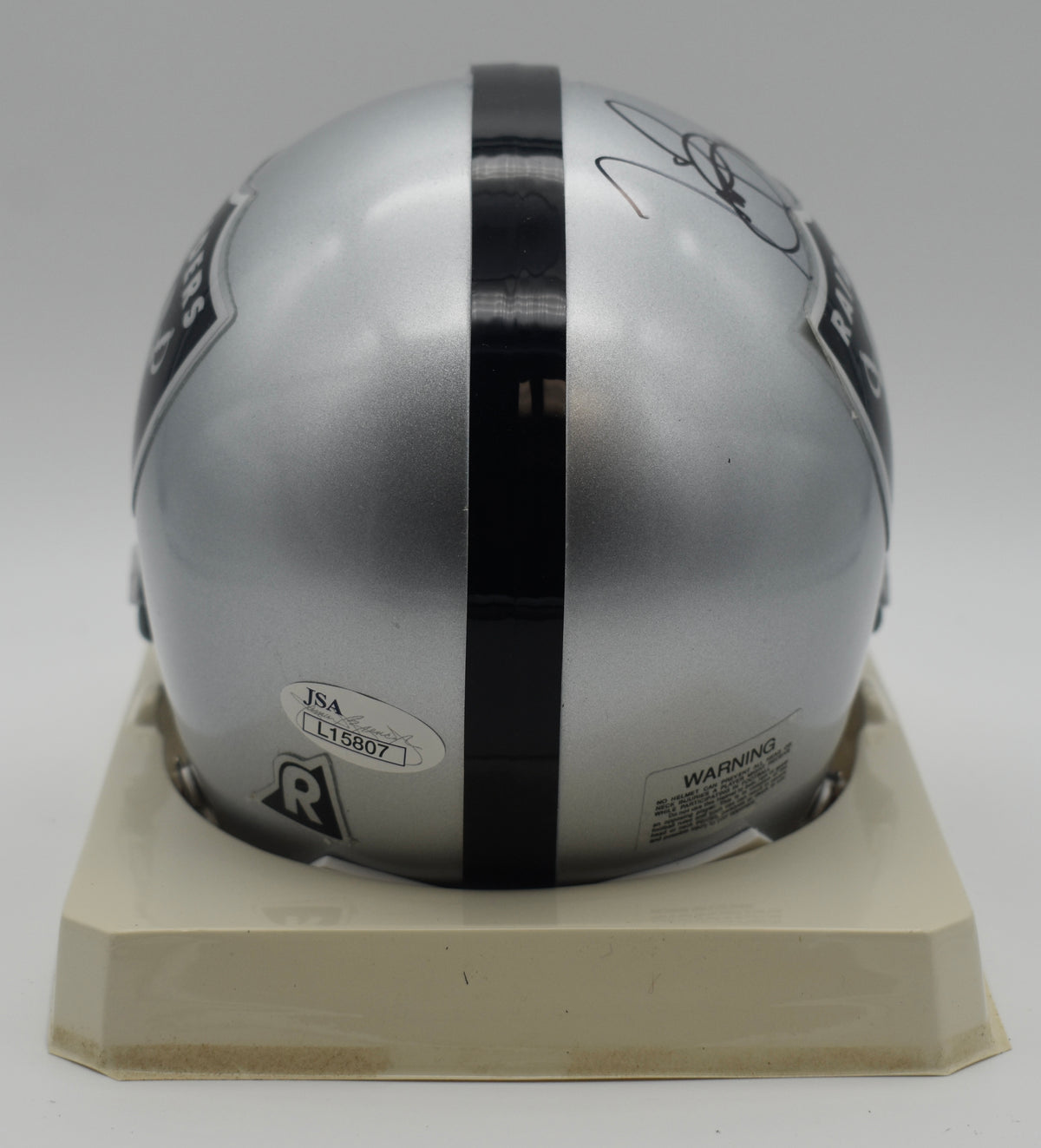 Tim Brown HOF Oakland Raiders Signed/Auto Mini Football Helmet JSA  211951